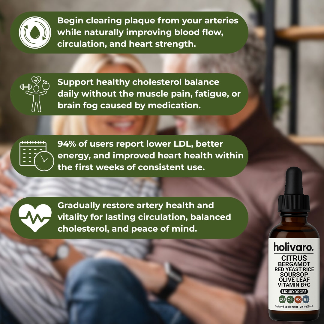 Holivaro Citrus Bergamot Red Yeast Rice Soursop Olive Leaf