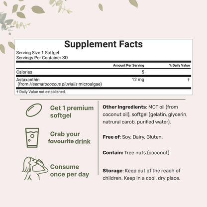 Holivaro Astaxanthin Softgels